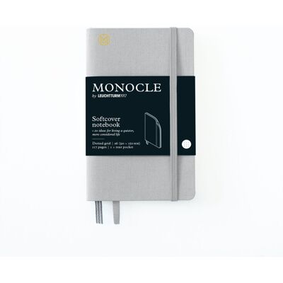 Notatnik Monocle by Leuchtturm1917 Pocket A6, Miękka Oprawa, Kropki, Szary Notatnik Monocle by Leuchtturm1917 Pocket A6, Miękka Oprawa, Kropki, Szary
