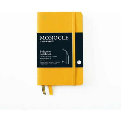 Notatnik Monocle by Leuchtturm1917 Pocket A6, Miękka Oprawa, Kropki, Żółty Notatnik Monocle by Leuchtturm1917 Pocket A6, Miękka Oprawa, Kropki, Żółty