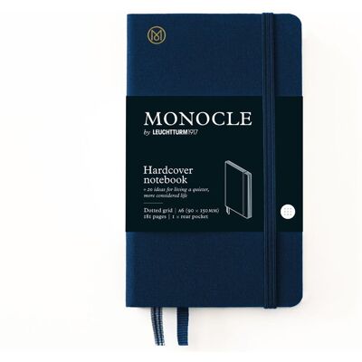 Notatnik Monocle by Leuchtturm1917 Pocket A6, Twarda Oprawa, Kropki, Granatowy Notatnik Monocle by Leuchtturm1917 Pocket A6, Twarda Oprawa, Kropki, Granatowy
