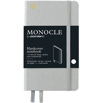 Notatnik Monocle by Leuchtturm1917 Pocket A6, Twarda Oprawa, Kropki, Szary Notatnik Monocle by Leuchtturm1917 Pocket A6, Twarda Oprawa, Kropki, Szary