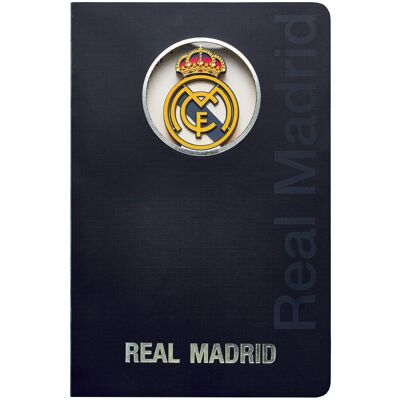 Real Madrid Notatnik notes 3D kibica Real Madryt A5 elegancki prezent oficjalna licencjonowana kolekcja klubowa Real Madrid Notatnik notes 3D kibica Real Madryt A5 elegancki prezent oficjalna licencjonowana kolekcja klubowa