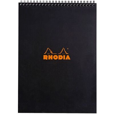 Notatnik Rhodia A4, linie, czarny Notatnik Rhodia A4, linie, czarny