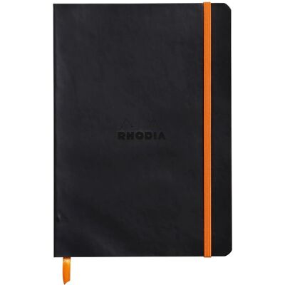Notatnik Rhodia A5, Miękka Oprawa, Kratka, Czarny Notatnik Rhodia A5, Miękka Oprawa, Kratka, Czarny