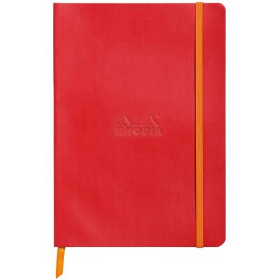 Notatnik Rhodia A5, Miękka Oprawa, Linie, Czerwony Notatnik Rhodia A5, Miękka Oprawa, Linie, Czerwony
