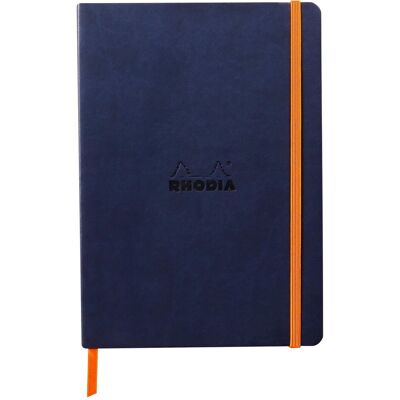 Notatnik Rhodia A5, Miękka Oprawa, Linie, Midnight Notatnik Rhodia A5, Miękka Oprawa, Linie, Midnight