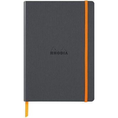 Notatnik Rhodia A5, Miękka Oprawa, Linie, Tytanowy Notatnik Rhodia A5, Miękka Oprawa, Linie, Tytanowy