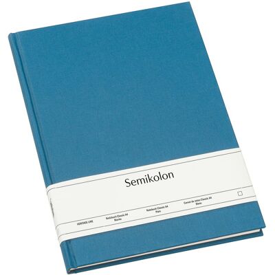 Notatnik Semikolon A4, gładki, Azzurro Notatnik Semikolon A4, gładki, Azzurro