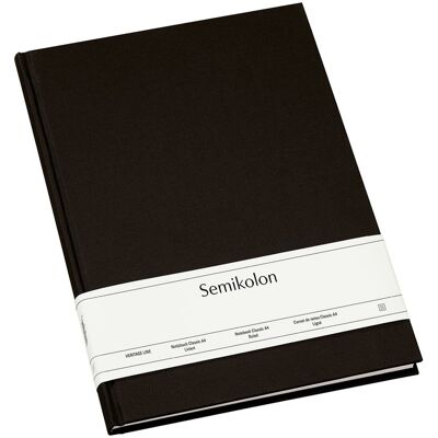 Notatnik Semikolon A4, linie, Czarny Notatnik Semikolon A4, linie, Czarny