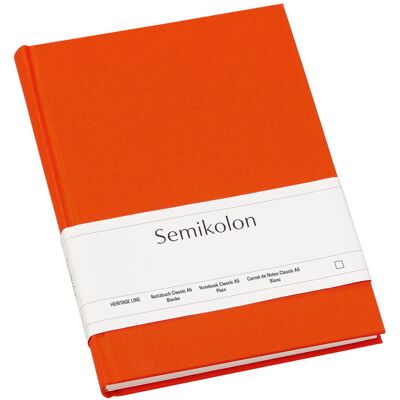 Notatnik Semikolon A5, gładki, orange Notatnik Semikolon A5, gładki, orange
