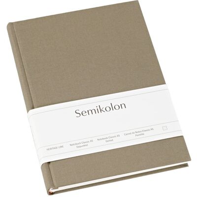 Notatnik Semikolon A5, kropki, fango Notatnik Semikolon A5, kropki, fango