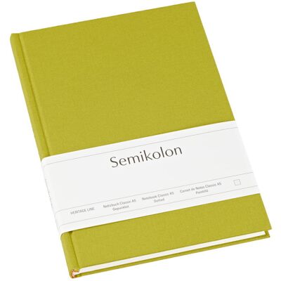 Notatnik Semikolon A5, kropki, matcha Notatnik Semikolon A5, kropki, matcha
