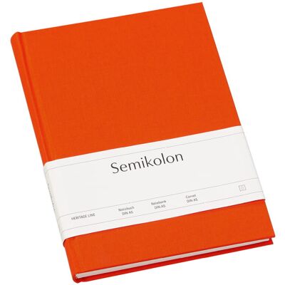 Notatnik Semikolon A5, linie, orange Notatnik Semikolon A5, linie, orange