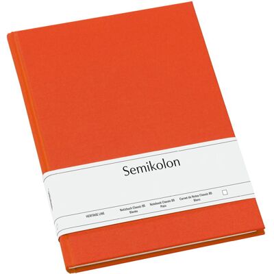 Notatnik Semikolon B5, gładki, Pomarańczowy Notatnik Semikolon B5, gładki, Pomarańczowy