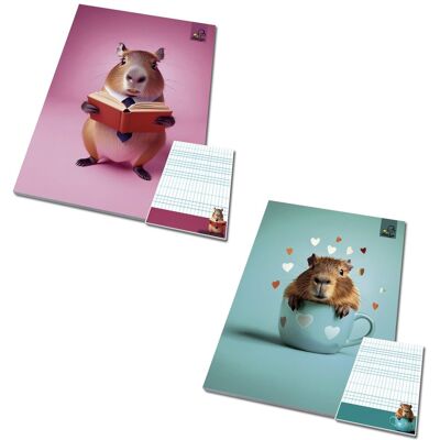 EV-CORP Notes A6 50 kartek w kratkę z poddrukiem Kapibara CAPYBARA 1 szt. mix EV-CORP Notes A6 50 kartek w kratkę z poddrukiem Kapibara CAPYBARA 1 szt. mix