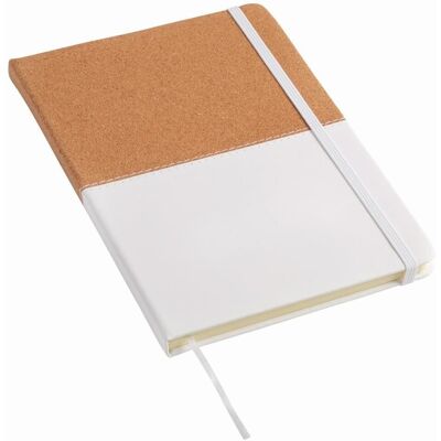 UPOMINKARNIA Notes CORKY w formacie A5, biały, brązowy UPOMINKARNIA Notes CORKY w formacie A5, biały, brązowy