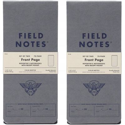 inna (Inny) Notes Dziennikarski Field Notes Front Page - Linie - 2 Pack inna (Inny) Notes Dziennikarski Field Notes Front Page - Linie - 2 Pack
