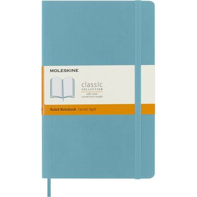 Notes Moleskine Classic L (13x21cm) W Linie, Miękka Oprawa, Niebieski Notes Moleskine Classic L (13x21cm) W Linie, Miękka Oprawa, Niebieski