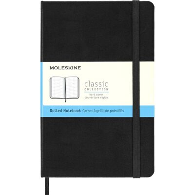 Notes Moleskine Classic M (11,5x18 cm) w kropki, twarda oprawa, czarny, 208 stron Notes Moleskine Classic M (11,5x18 cm) w kropki, twarda oprawa, czarny, 208 stron