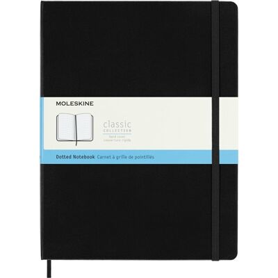 Notes Moleskine Classic XL (19x25cm) w kropki, twarda oprawa, czarny Notes Moleskine Classic XL (19x25cm) w kropki, twarda oprawa, czarny