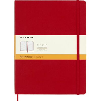 Notes Moleskine Classic XL (19x25cm) w linie, twarda oprawa, czerwony Notes Moleskine Classic XL (19x25cm) w linie, twarda oprawa, czerwony