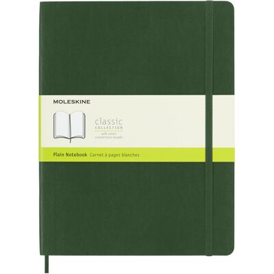 Notes Moleskine XL (19x25cm) gładki, miękka oprawa, myrtle green, 192 stron Notes Moleskine XL (19x25cm) gładki, miękka oprawa, myrtle green, 192 stron
