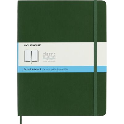 Notes Moleskine XL (19x25cm) w kropki, miękka oprawa, myrtle green, 192 stron Notes Moleskine XL (19x25cm) w kropki, miękka oprawa, myrtle green, 192 stron