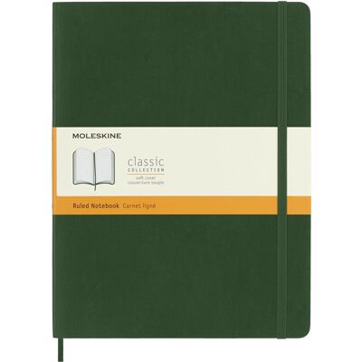 Notes Moleskine XL (19x25cm) w linie, miękka oprawa, myrtle green, 192 stron Notes Moleskine XL (19x25cm) w linie, miękka oprawa, myrtle green, 192 stron