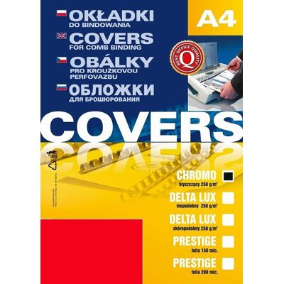 Okładki do bindowania karton Chromolux Argo czerwony Okładki do bindowania karton Chromolux Argo czerwony