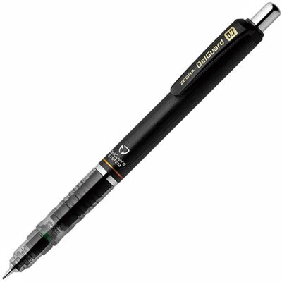 Ołówek Automatyczny 0.7 Zebra DelGuard Czarny Ołówek Automatyczny 0.7 Zebra DelGuard Czarny