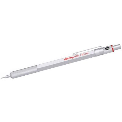 Ołówek Automatyczny Rotring 600 0.5 Srebrny - 1904445 Ołówek Automatyczny Rotring 600 0.5 Srebrny - 1904445