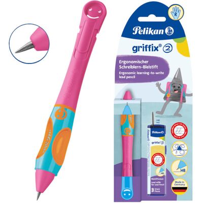 Ołówek Griffix 2 Praworęczny + 3 wkłady PELIKAN Ołówek Griffix 2 Praworęczny + 3 wkłady PELIKAN