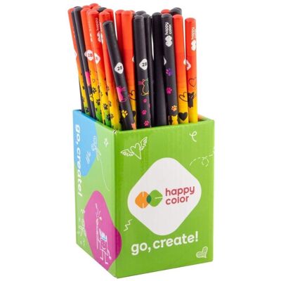 Ołówek kwadratowy Morandi HB (72szt) HAPPY COLOR Ołówek kwadratowy Morandi HB (72szt) HAPPY COLOR