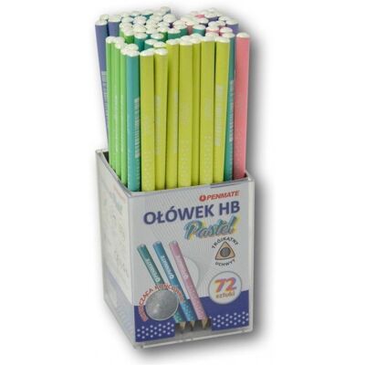 Ołówek trójkątny pastelowy Gwiazdki (72szt)PENMATE Ołówek trójkątny pastelowy Gwiazdki (72szt)PENMATE