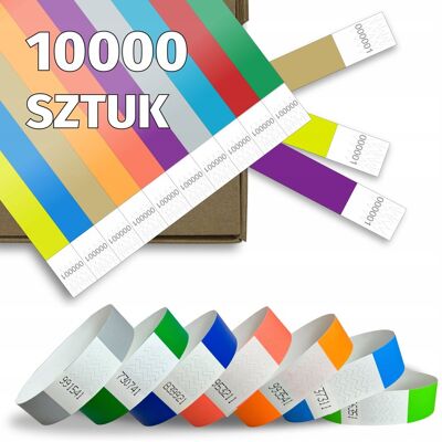 Cinta Punto Opaski Na Rękę Nadgarstek Tyvek Kolorowe Impreza Event 10 000 Sztuk Cinta Punto Opaski Na Rękę Nadgarstek Tyvek Kolorowe Impreza Event 10 000 Sztuk