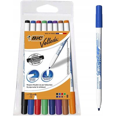 Outlet Promarkery BIC 8 szt. Doskonała pigmentacja różne kolory Outlet Promarkery BIC 8 szt. Doskonała pigmentacja różne kolory