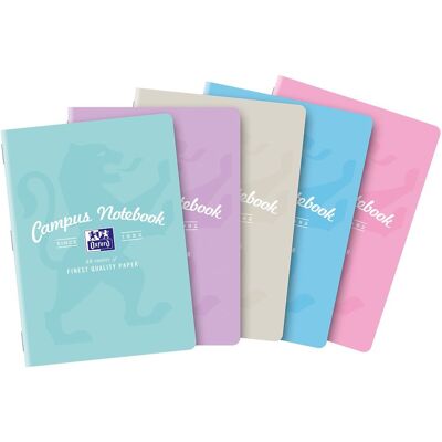 Hamelin Oxford, Zeszyt A5 60K Kratka Oxford Campus Pastel Mix Pakiet 5 Sztuk Hamelin Oxford, Zeszyt A5 60K Kratka Oxford Campus Pastel Mix Pakiet 5 Sztuk