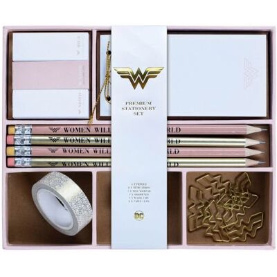 Pyramid Zestaw Papeterii Wonder Woman Ołówki Karteczki Spinacze Taśma Na Prezent Pyramid Zestaw Papeterii Wonder Woman Ołówki Karteczki Spinacze Taśma Na Prezent
