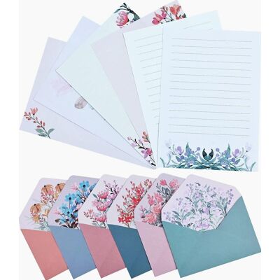 Inny producent PAPIER 24SZT KWIATOWY ZESTAW LISTOWY DO PISANIA KOPERTY OZDOBNE Inny producent PAPIER 24SZT KWIATOWY ZESTAW LISTOWY DO PISANIA KOPERTY OZDOBNE