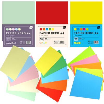 Papier Ksero A4 Kolorowy 300 Kartek 15 Kolorów Interdruk Papier Ksero A4 Kolorowy 300 Kartek 15 Kolorów Interdruk