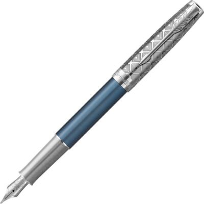 Parker Pióro wieczne Sonnet Premium Ct , Metal Blue, Stalówka F 18K Parker Pióro wieczne Sonnet Premium Ct , Metal Blue, Stalówka F 18K