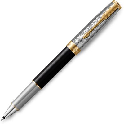 Parker Pióro wieczne Sonnet Premium Gt, Metal & Black, Stalówka F 18K Parker Pióro wieczne Sonnet Premium Gt, Metal & Black, Stalówka F 18K