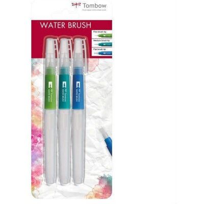 Tombow Pędzle Wodne Water Brush, 3 Sztuki Tombow Pędzle Wodne Water Brush, 3 Sztuki