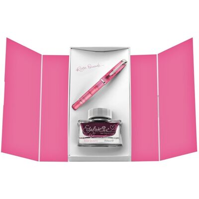 Pelikan Pióro wieczne + atrament Classic EF M205 Rose Quartz w pudełku prezentowym Pelikan Pióro wieczne + atrament Classic EF M205 Rose Quartz w pudełku prezentowym