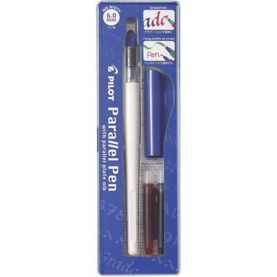 Pilot Pióro kreatywne Parallel Pen do kaligrafii, 6,0 mm, zestaw Pilot Pióro kreatywne Parallel Pen do kaligrafii, 6,0 mm, zestaw