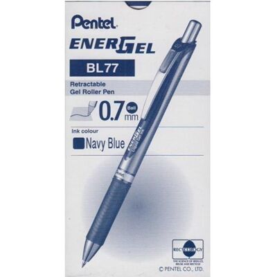 Pióro Kulkowe Automatyczne Pentel Energel Bl77ca- Granatowe Pióro Kulkowe Automatyczne Pentel Energel Bl77ca- Granatowe