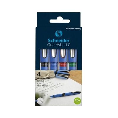 Schneider Pióro kulkowe, One Hybrid C, 4 sztuki Schneider Pióro kulkowe, One Hybrid C, 4 sztuki