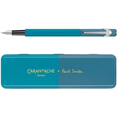 CARAN D'ACHE Pióro wieczne 849, Paul Smith Ed4, w pudełku Cyan/Steel F CARAN D'ACHE Pióro wieczne 849, Paul Smith Ed4, w pudełku Cyan/Steel F