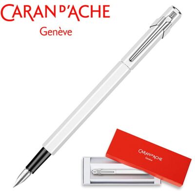 PIÓRO WIECZNE CARAN D'ACHE 849, B, BIAŁE PIÓRO WIECZNE CARAN D'ACHE 849, B, BIAŁE