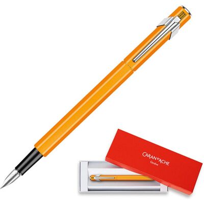 pióro wieczne caran d'ache 849 fluo line, m, pomarańczowe pióro wieczne caran d'ache 849 fluo line, m, pomarańczowe