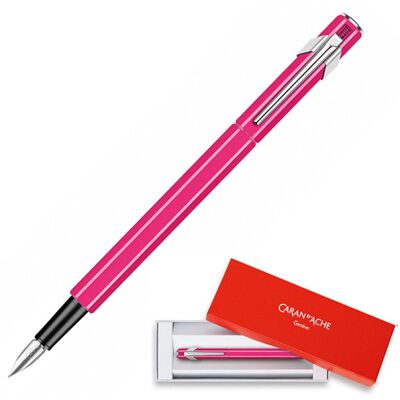 pióro wieczne caran d'ache 849 fluo line, m, różowe pióro wieczne caran d'ache 849 fluo line, m, różowe